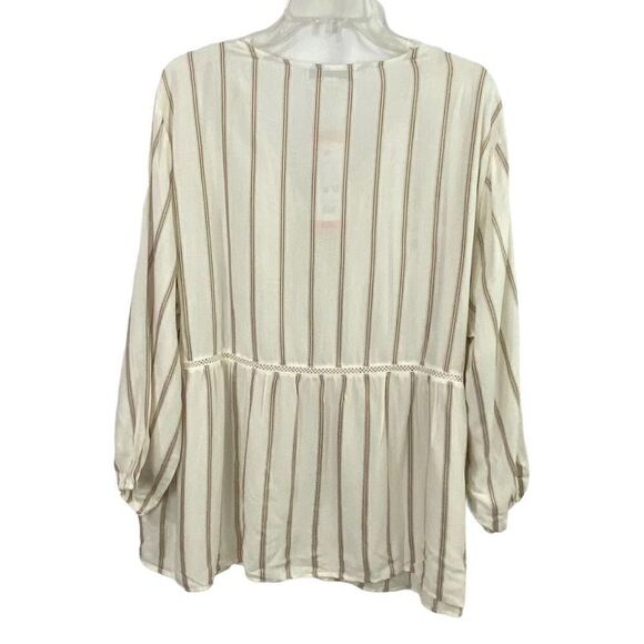 Fever Boho Striped Blouse Size XXL - Picture 5 of 5